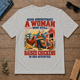 Never Underestimate A Woman Still Raises Chickens In Her 70s - ash - TS2D-Ash
