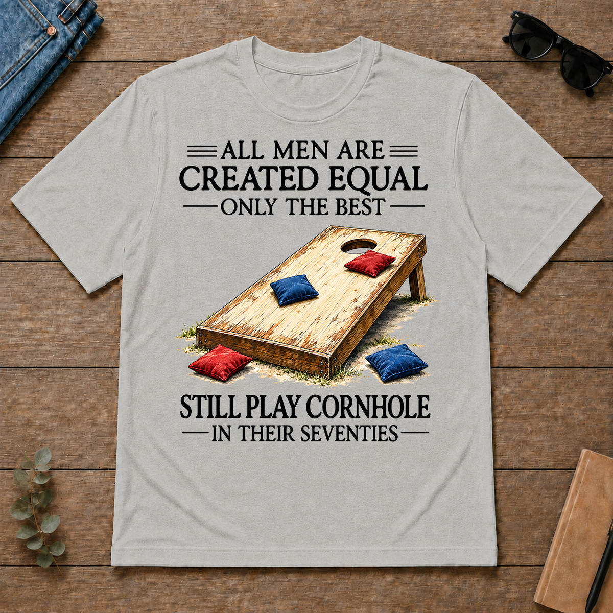 Still Play Cornhole In 70s - ash - TS2D-Ash