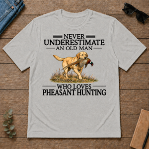 Never Underestimate An Old Man Who Loves Pheasant Hunting Art - ash - TS2D-Ash
