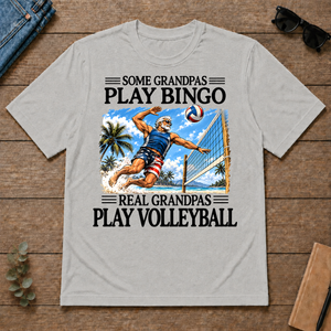 Some Grandpas Play Bingo Real Grandpas Play Volleyball - ash - TS2D-Ash