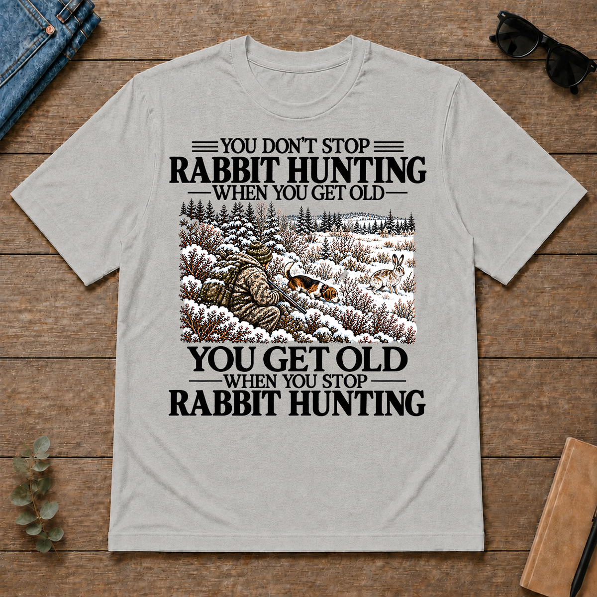 Don't Stop Rabbit Hunting Snow - ash - TS2D-Ash