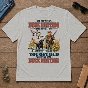 You Get Old When You Stop Duck Hunting With Labrador - ash - TS2D-Ash