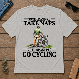 Real Grandpas Go Cycling Vintage - ash - TS2D-Ash