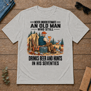 An Old Man Still Drinks Beer And Hunts In His 70s - ash - TS2D-Ash