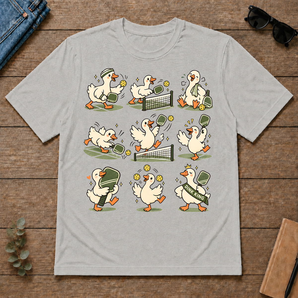 Pickleball Lover Cute Goose - ash - TS2D-Ash