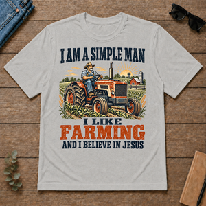 I Like Farming And Believe In Jesus - ash - TS2D-Ash
