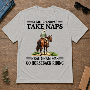 Real Grandpas Go Horseback Riding Vintage - ash - TS2D-Ash