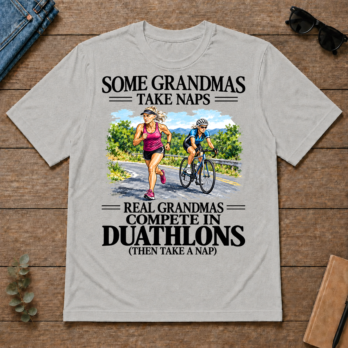 Real Grandmas Compete In Duathlons - ash - TS2D-Ash