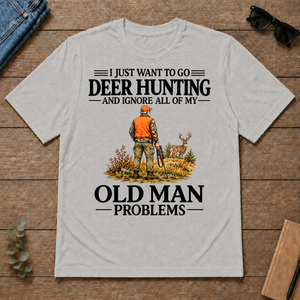 I Just Want To Go Deer Hunting Vintage - ash - TS2D-Ash