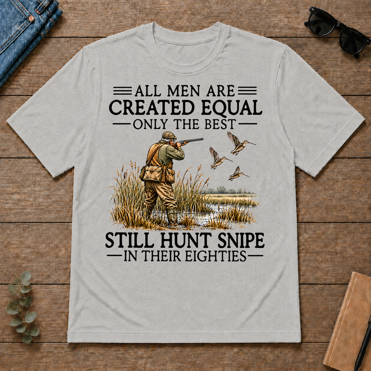 All Men Are Created Equal Snipe Hunting 80s - ash - TS2D-Ash