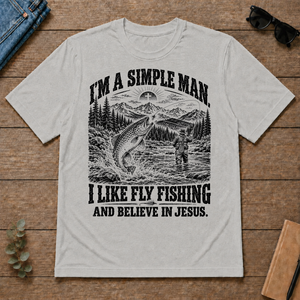 I like Fly Fishing Believe In Jesus - ash - TS2D-Ash