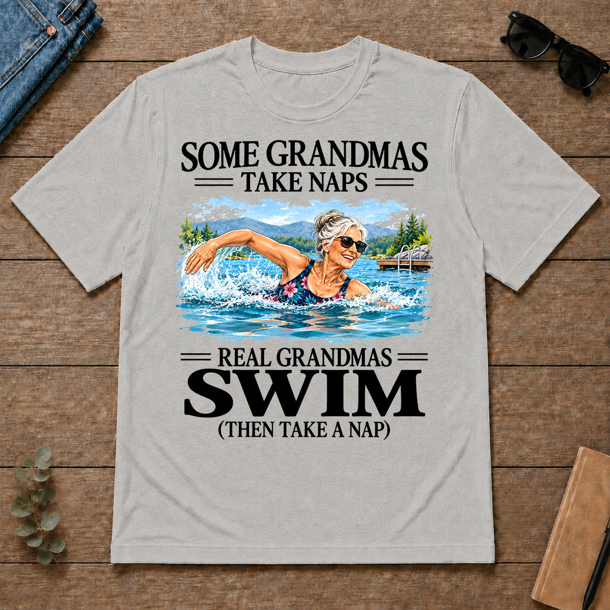 Real Grandmas Swim - ash - TS2D-Ash