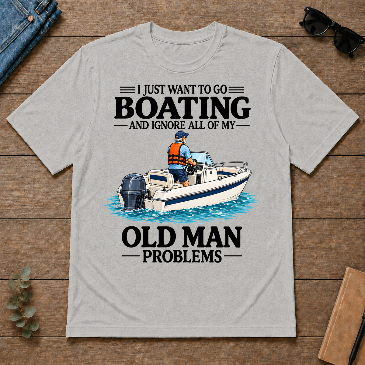 I Just Want To Go Boating - ash - TS2D-Ash