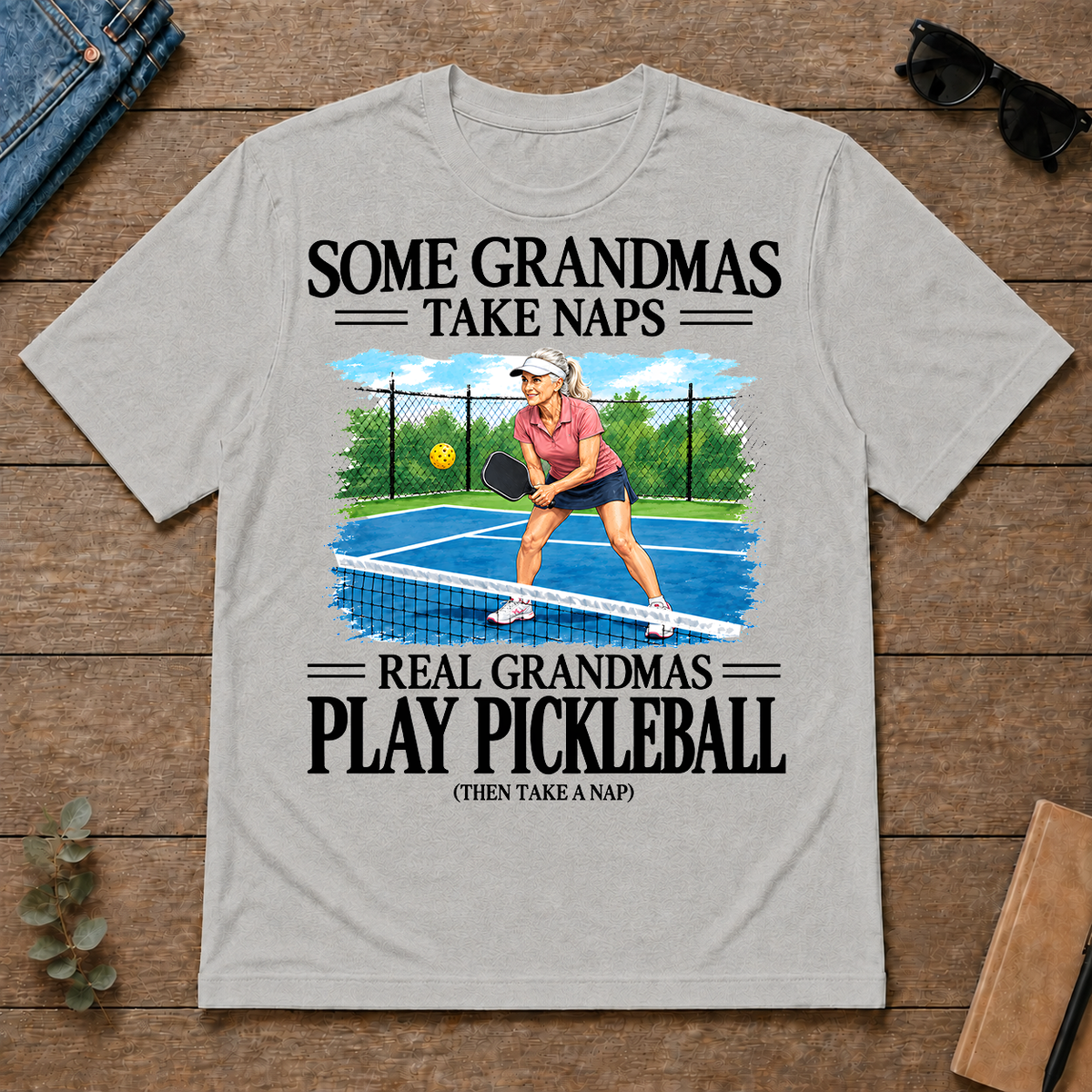 Real Grandmas Play Pickleball - ash - TS2D-Ash