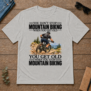 Vintage You Get Old When You Stop Mountain Biking - ash - TS2D-Ash