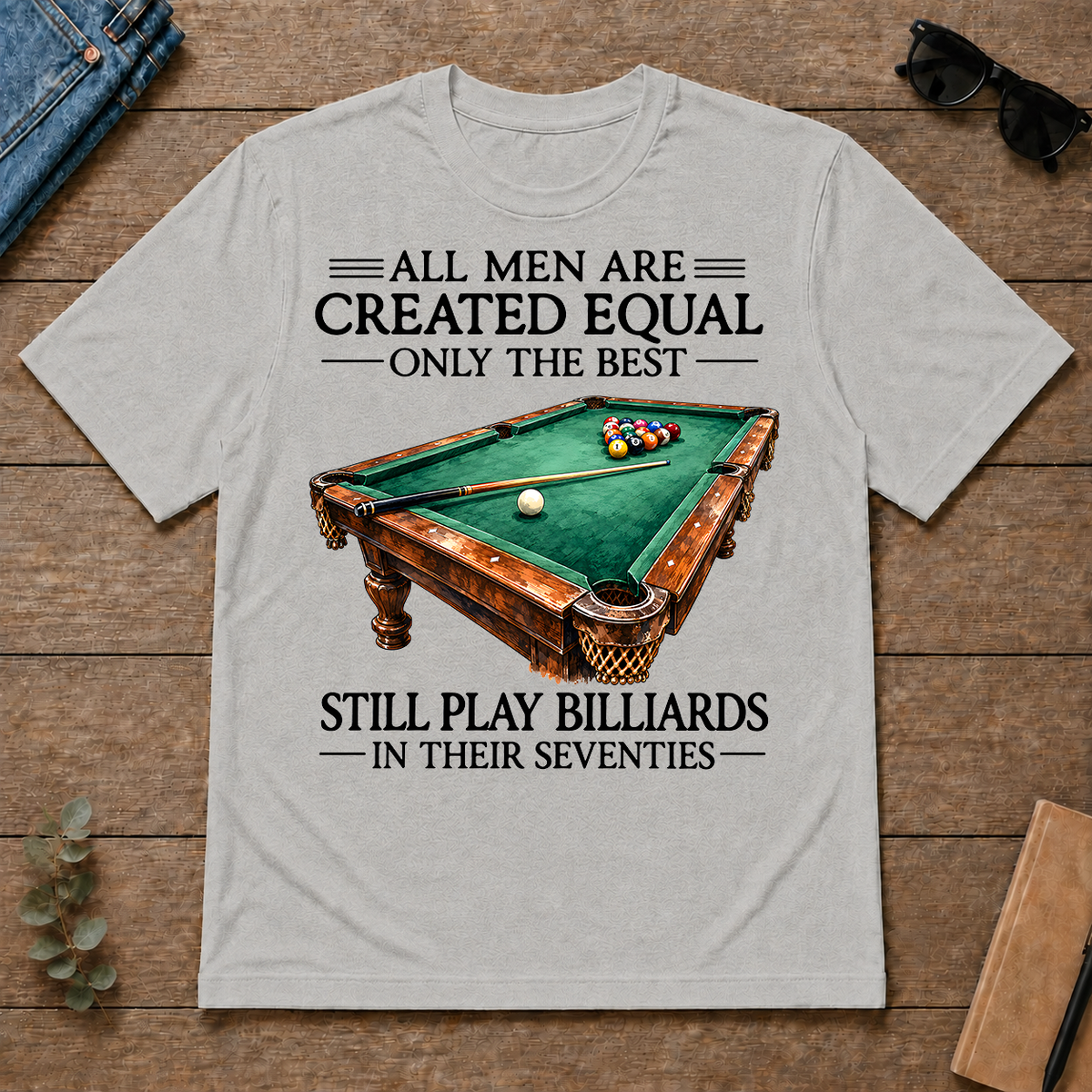 Still Play Billiards In 70s - ash - TS2D-Ash