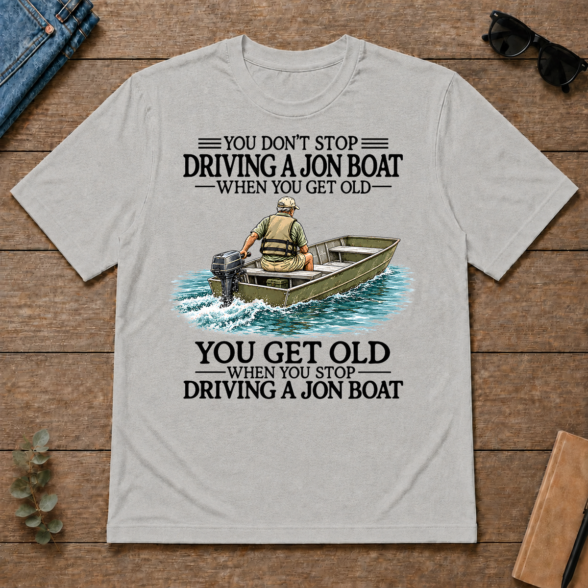 Don't Stop Jon Boat - ash - TS2D-Ash