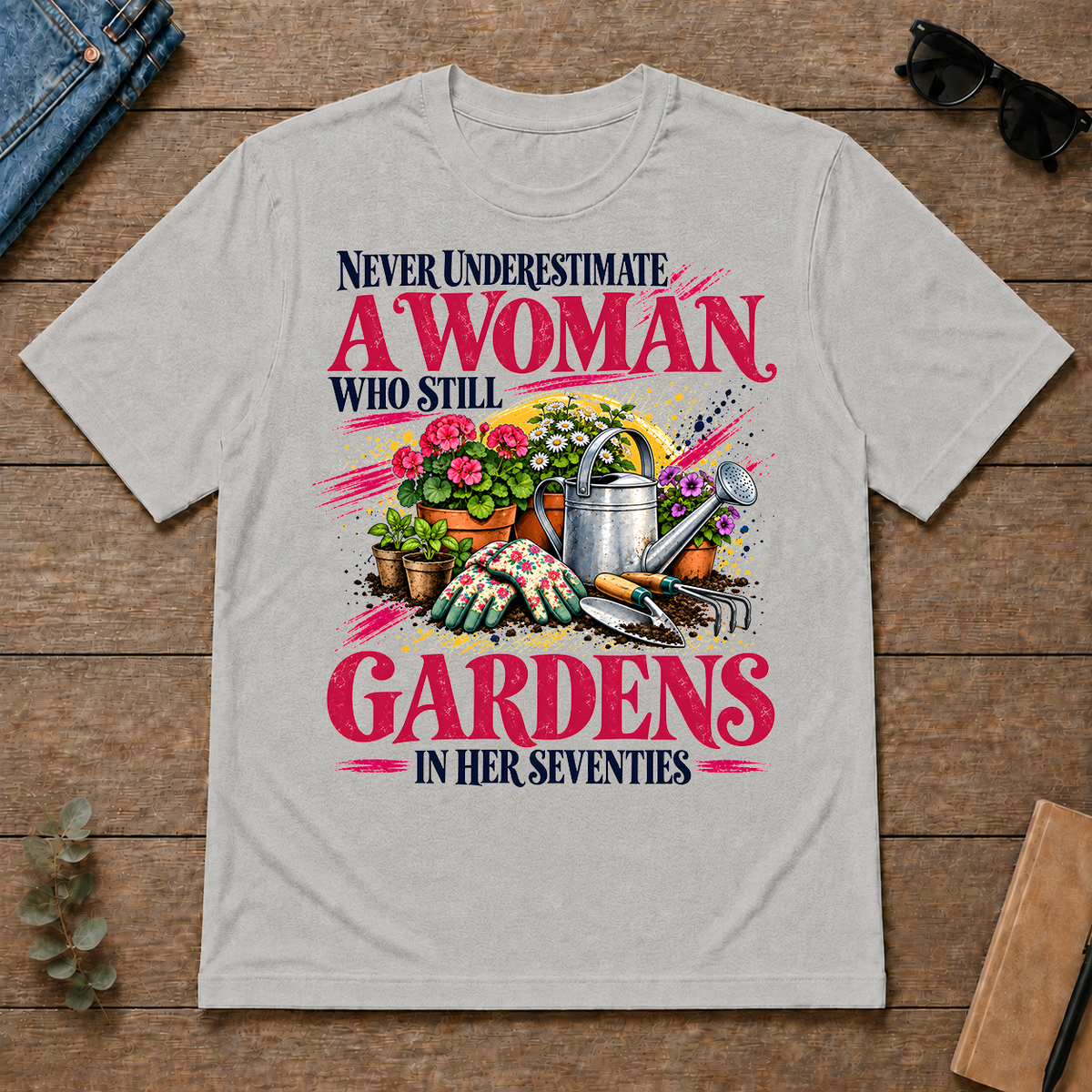 A Woman Still Gardens In Her Seventies - ash - TS2D-Ash