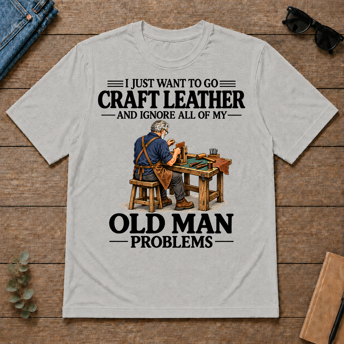 I Just Want To Craft Leather Vintage - ash - TS2D-Ash