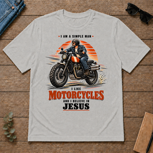 I Like Motorcycles And Believe In Jesus - ash - TS2D-Ash