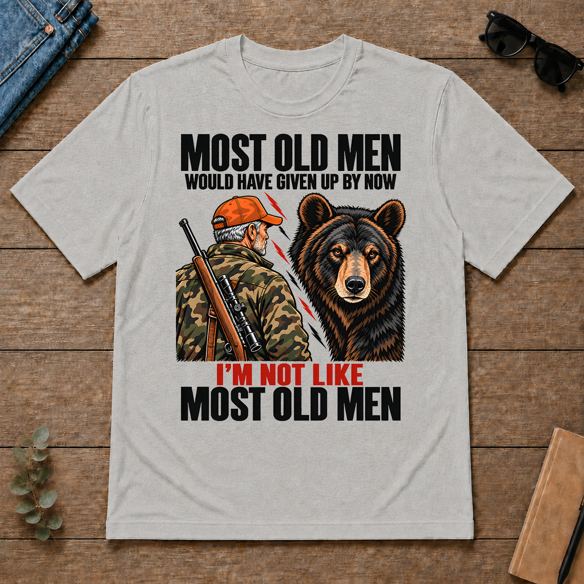 Bear Hunting Most Old Men Would Have Given Up By Now - ash - TS2D-Ash
