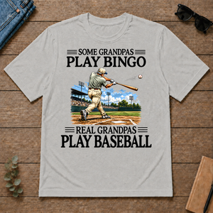 Some Grandpas Play Bingo Real Grandpas Play Baseball - ash - TS2D-Ash
