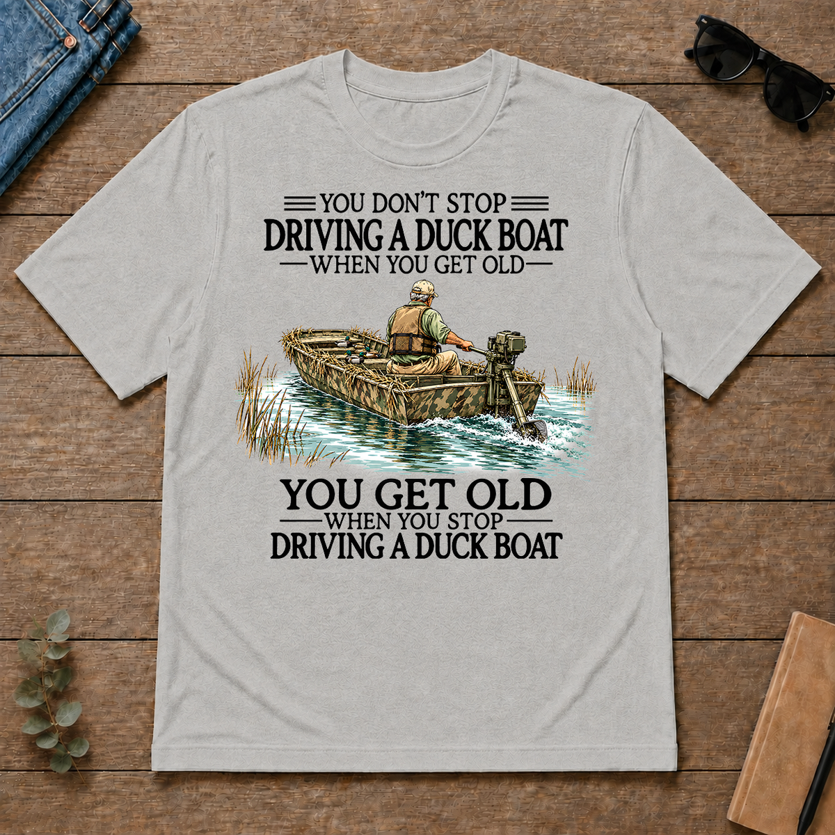 Don't Stop Driving Duck Boat - ash - TS2D-Ash