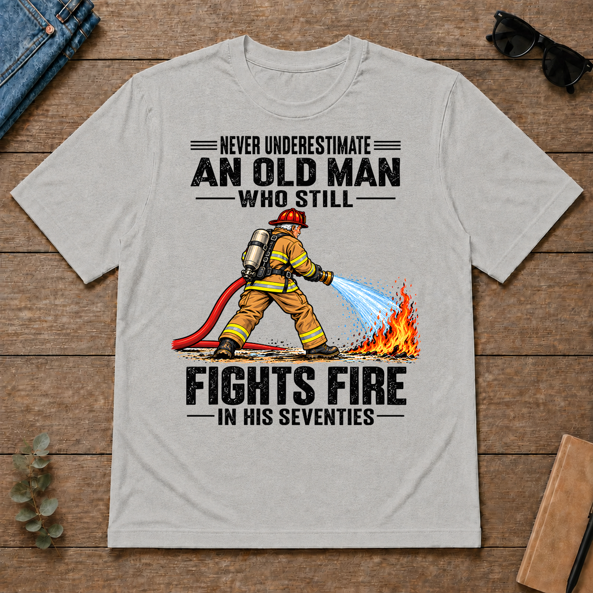 An Old Man Still Fights Fire In His 70s - ash - TS2D-Ash