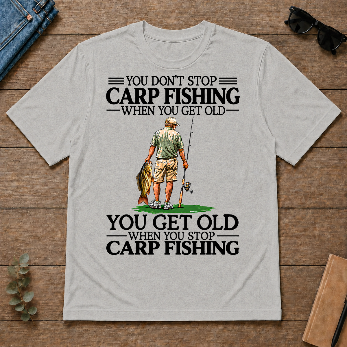 Don't Stop Carp Fishing - ash - TS2D-Ash