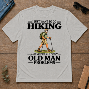 I Just Want To Go Hiking Vintage - ash - TS2D-Ash