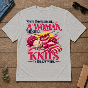A Woman Still Knits In Her Seventies - ash - TS2D-Ash