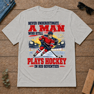 A Man Still Plays Hockey In His 70s - ash - TS2D-Ash
