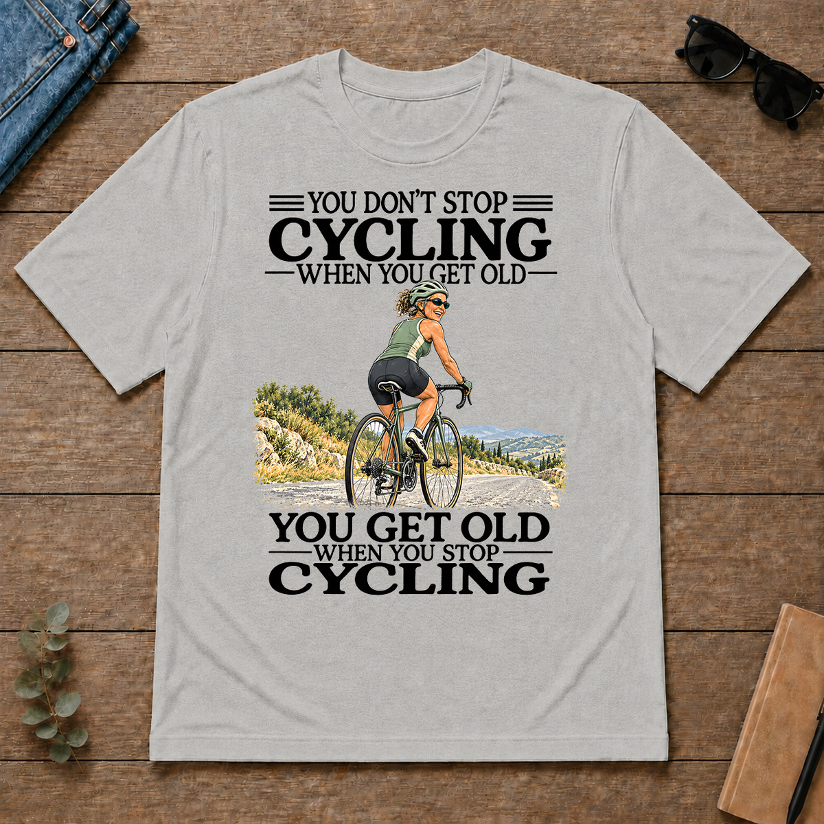 Don't Stop Cycling - ash - TS2D-Ash