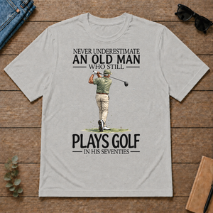 An Old Man Who Still Plays Golf In His Seventies - ash - TS2D-Ash