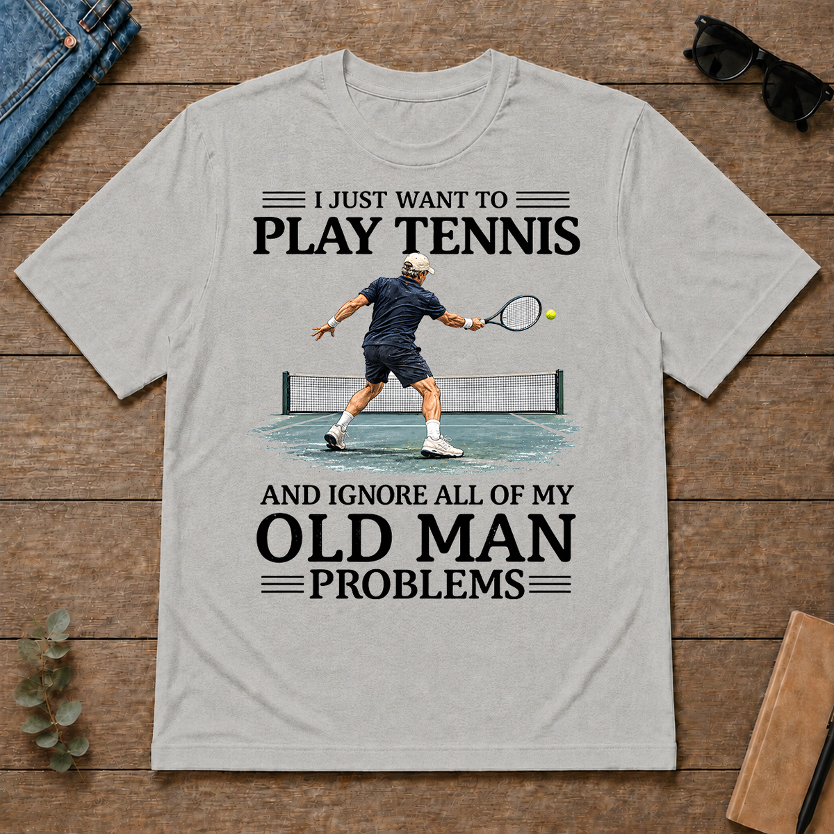 I Just Want To Play Tennis - ash - TS2D-Ash