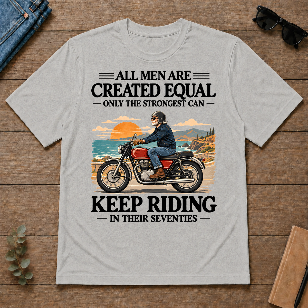 Only The Strongest Can Keep Riding In Their 70s - ash - TS2D-Ash
