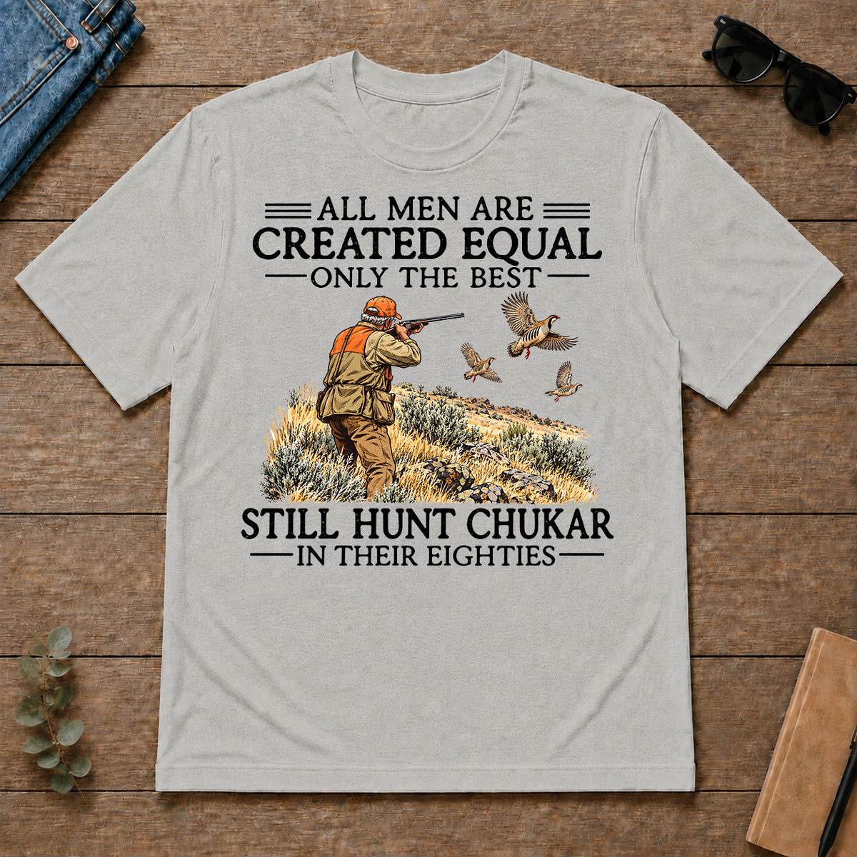 All Men Are Created Equal Chukar Hunting 80s - ash - TS2D-Ash