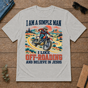 I Like Off-roading And Believe In Jesus - ash - TS2D-Ash