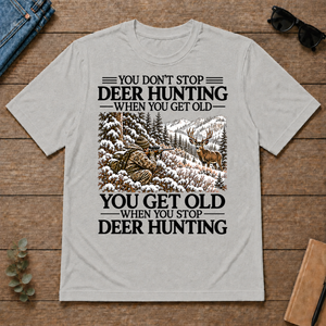 Don't Stop Mule Deer Hunting Snow - ash - TS2D-Ash