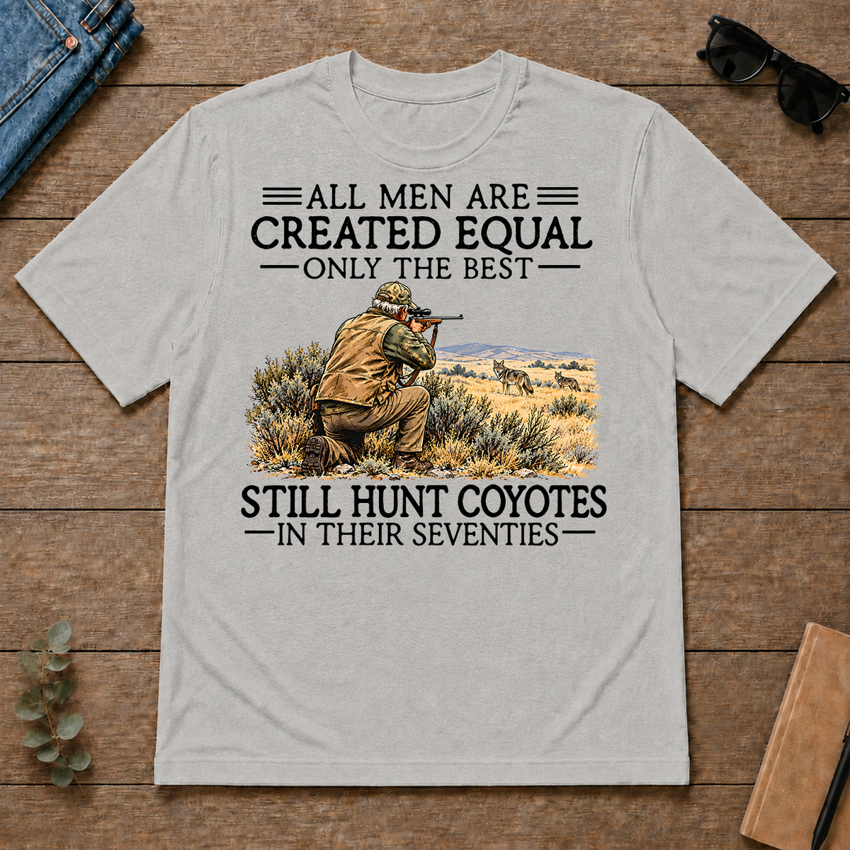 All Men Are Created Equal Coyote Hunting 70s - ash - TS2D-Ash