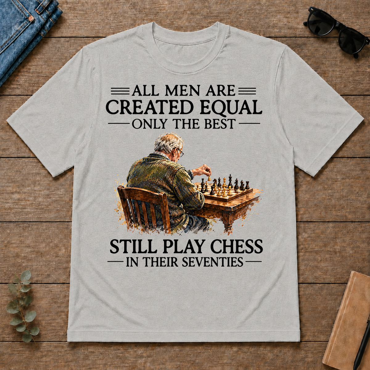 Still Play Chess In 70s - ash - TS2D-Ash