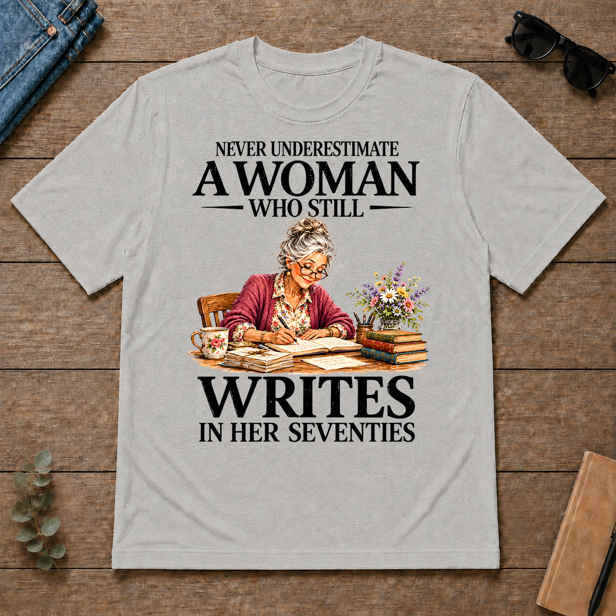 Funny A Woman Still Writes In Her Seventies - ash - TS2D-Ash
