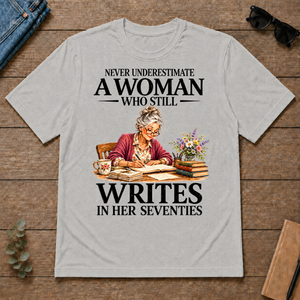 Funny A Woman Still Writes In Her Seventies - ash - TS2D-Ash