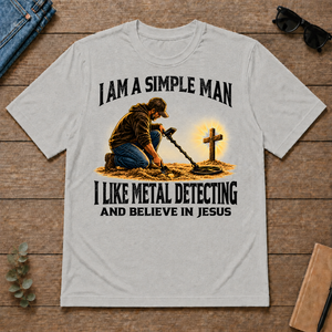 I Am Simple Man I Like Metal Detecting - ash - TS2D-Ash