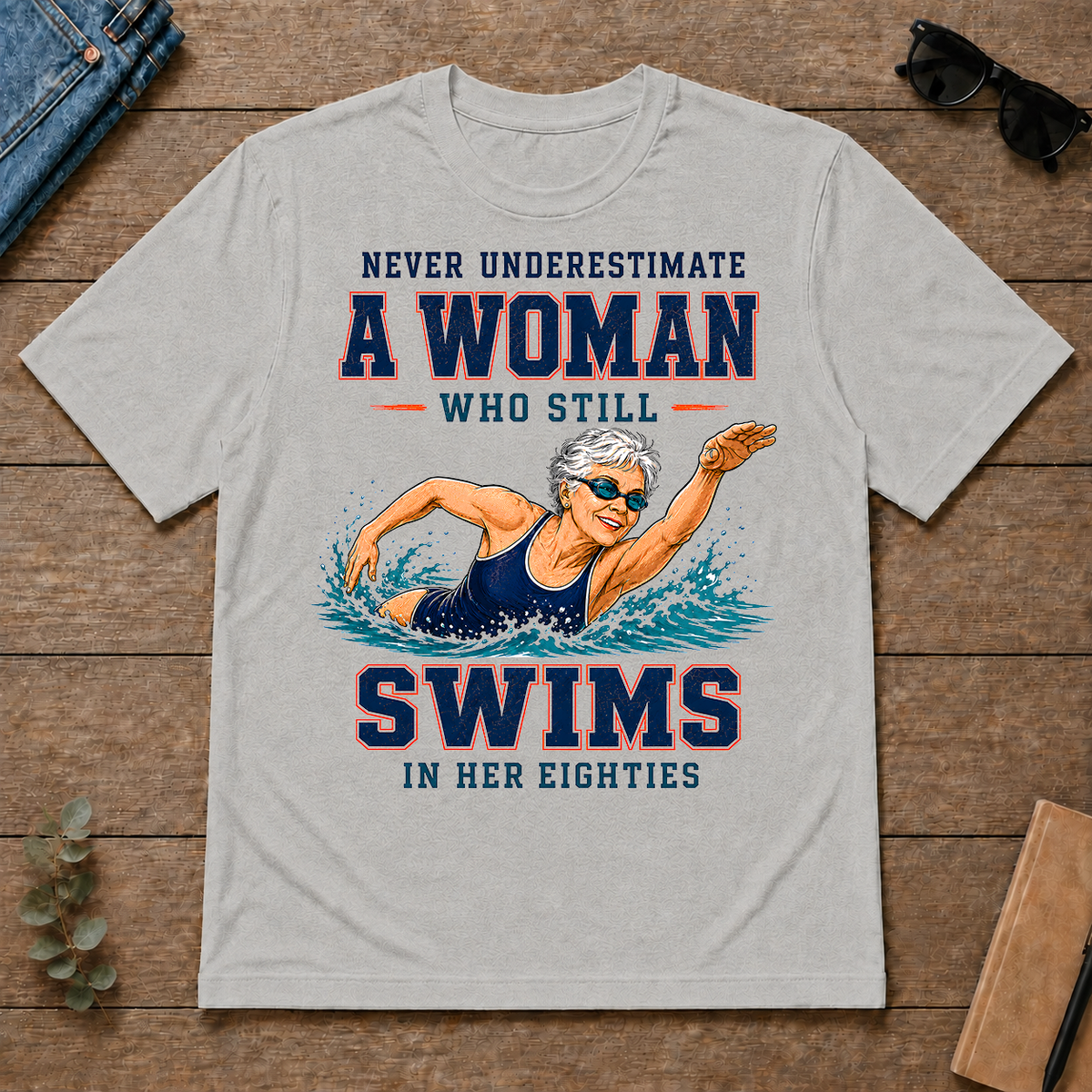 Never Underestimate A Woman Still Swims In Her 80s - ash - TS2D-Ash
