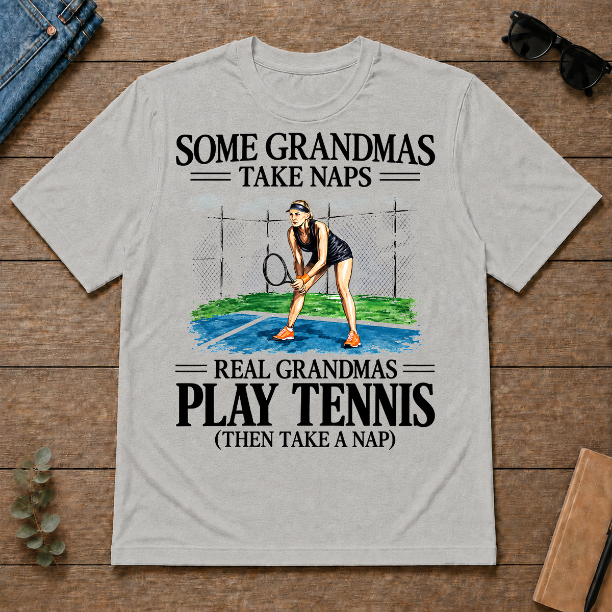 1 Real Grandmas Play Tennis - ash - TS2D-Ash