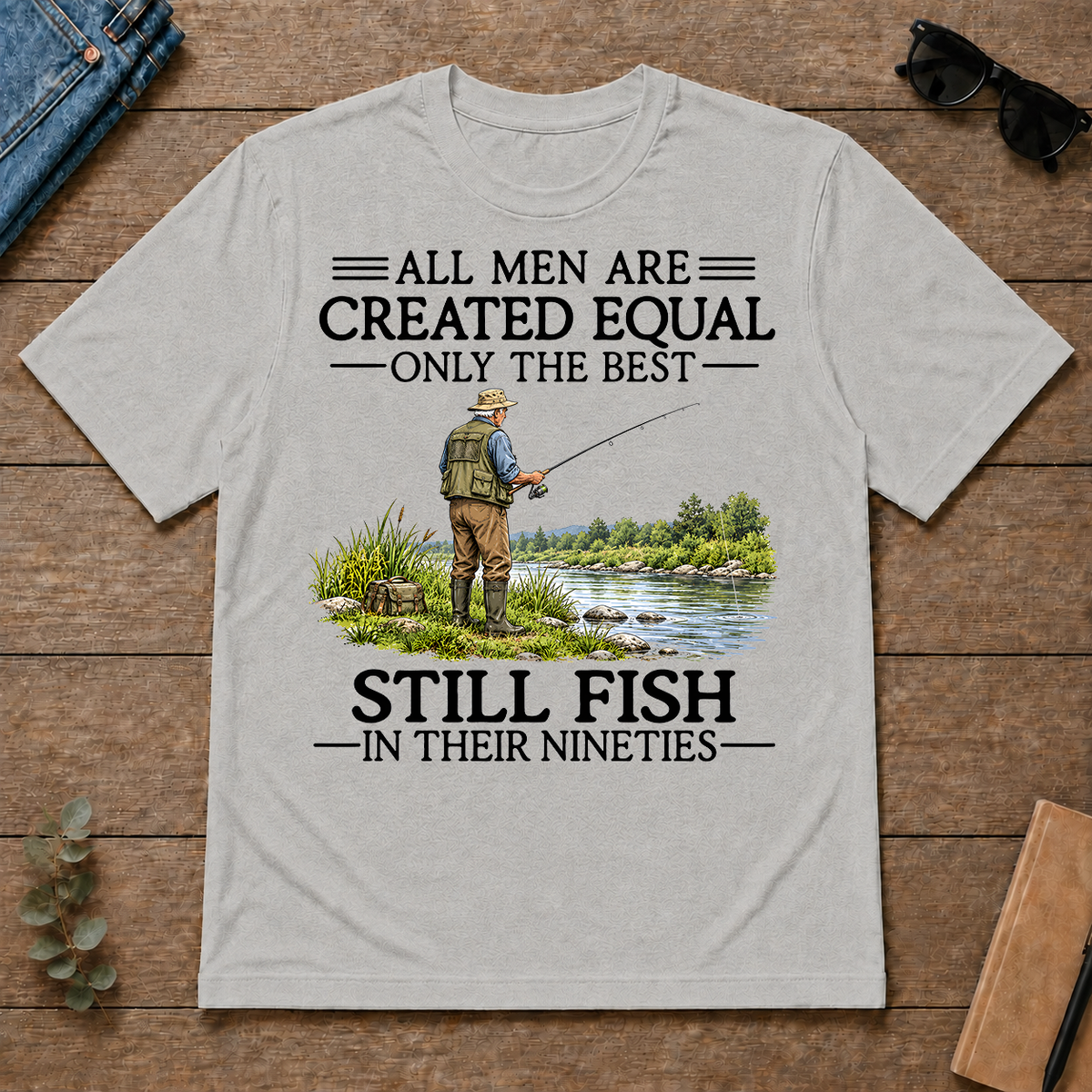 All Men Are Created Equal Only The Best Still Fish 90s - ash - TS2D-Ash