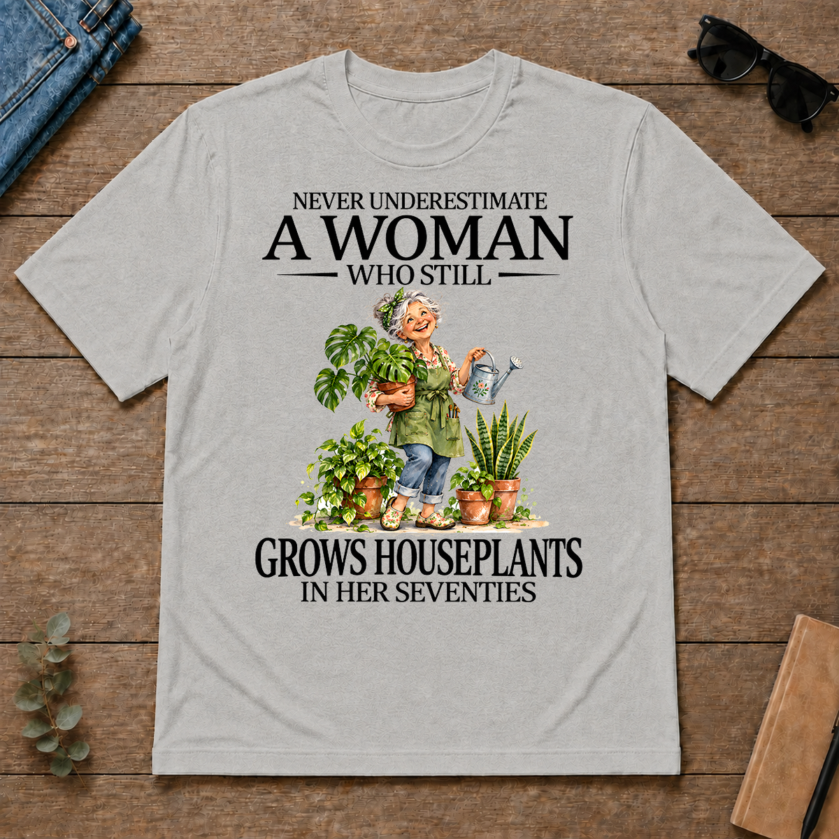 Funny A Woman Still Grows Houseplants In Her Seventies - ash - TS2D-Ash