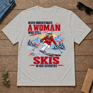 A Woman Still Skis In Her 70s - ash - TS2D-Ash