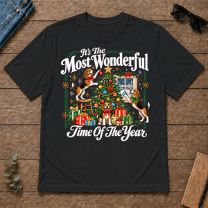 Wonderful Christmas Beagle - black - TS2D-Black